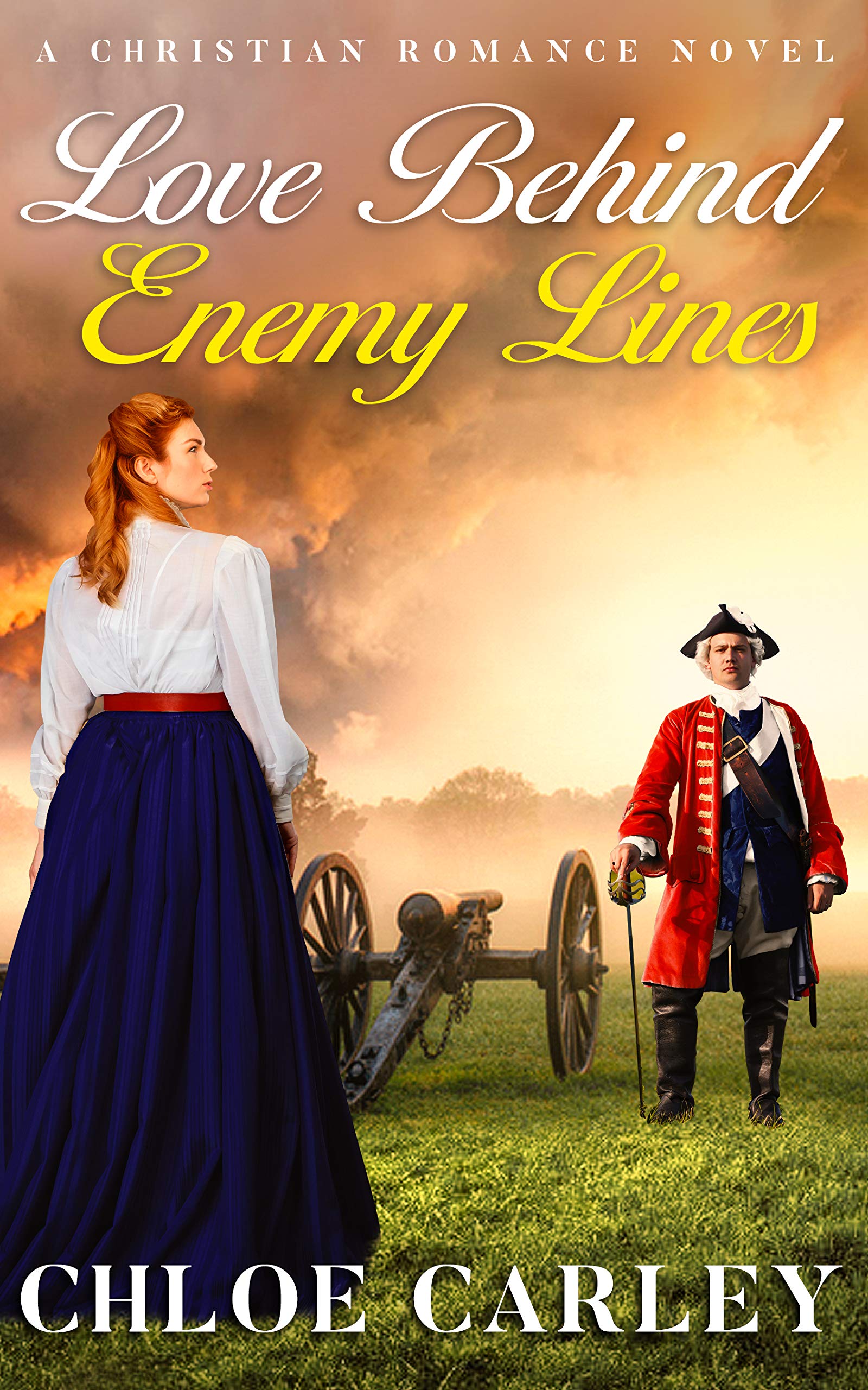 Book Cover Love Behind Enemy Lines: A Christian Historical Romance Novel