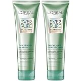 L'Oreal Paris Hair Care EverStrong Thickening Sulfate Free Shampoo & Conditioner Kit, Thickens + Strengthens, For Thin, Fragile Hair, (8.5 fl. oz. each)