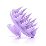 Deinppa Hair Scalp Massager Shampoo Brush Soft Silicone Brush Head