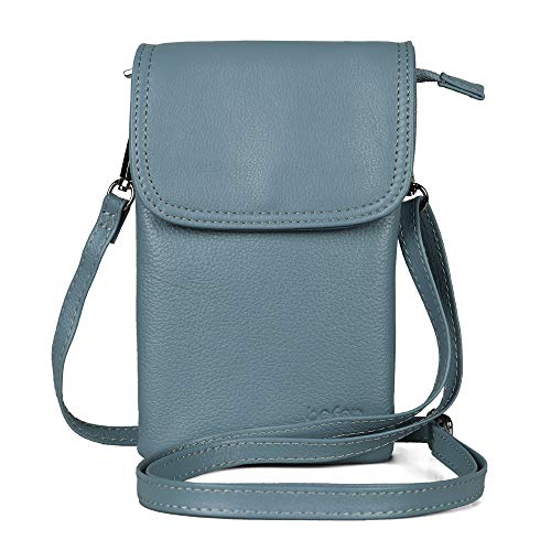 befen Leather Small Cell Phone Crossbody Wallet Purse and Bags for Women with Key Ring