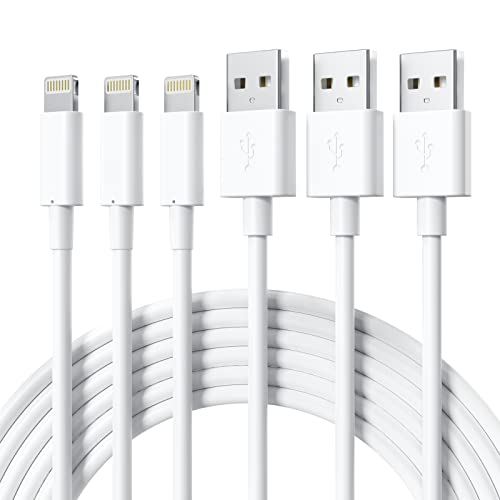 Lightning Cable 3FT, Marchpower iPhone Cable 3FT MFi Certified, 3Pack iPhone Charging Cable Charger Cord for iPhone 14 Plus 13 12 11 Pro Max Mini XR Xs X 8Plus 7Plus 6S 6 5S iPad Pro Air iPod - White