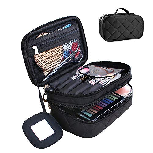 Makeup Bag for Women With Mirror,Lomezi Electric Blackhead Vacuum Cleaner Blackhead ExtractorTool Device Comedo Removal Suction Beauty Device for Women