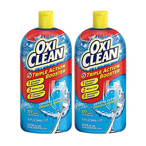 OxiClean Triple Action Dishwashing Booster, 18.4 oz. (Pack of 2)