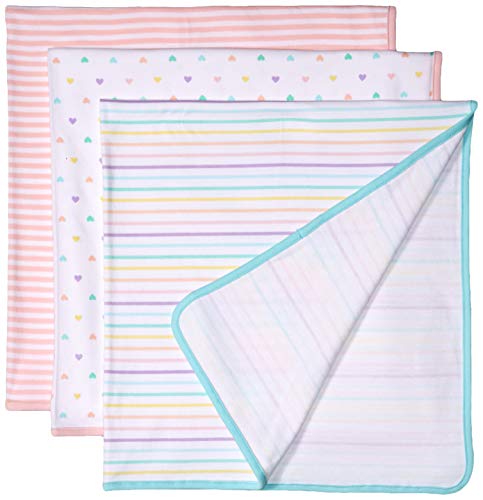 Amazon Essentials Baby 3-Pack Swaddle Blanket, One Size