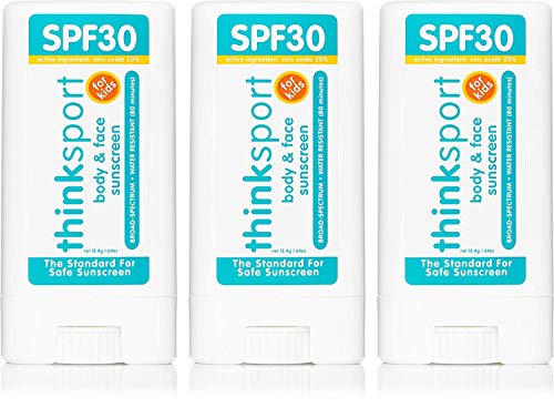 Thinksport Kids Safe Sunscreen Stick SPF 30 (3 pack)