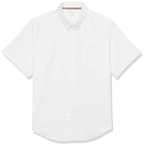 Book Cover French Toast Boys' Short Sleeve Oxford Dress Shirt (Standard & Husky)