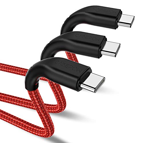 3Pack 6ft USB C Cable, CyvenSmart 3A Faster Charger Cable Cord, Premium Nylon USB-C to USB-A Fast Charging Type C Cables Compatible for Samsung Galaxy S10 / S9 / S8 / Note 8,LG V20 / V30 / V40