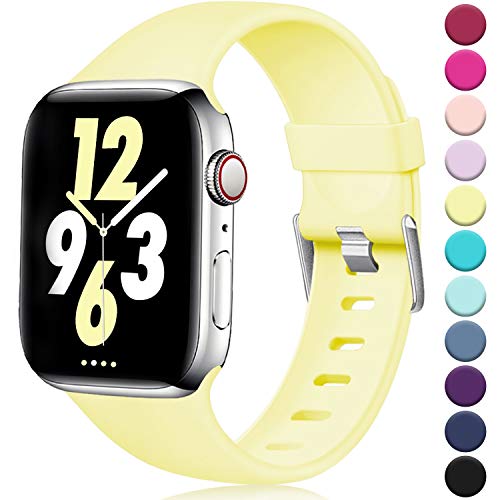Laffav Compatible with Apple Watch Band 40mm 38mm 41mm 44mm 42mm 45mm 49mm for Women Men, Soft Sport Bands Replacement Strap Accessory for iWatch Apple Watch SE & Series 8 7 6 5 4 3 2 1