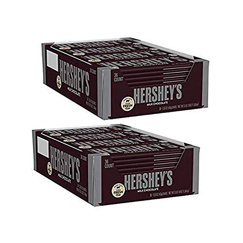 Milk Chocolate Candy Bars, 1.55-oz. Bars, 36 Count (2 Pack)