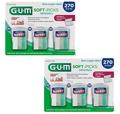 GUM Soft-Picks, Original, 270 Count, Pack of 2