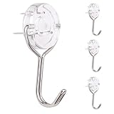 Hooks Heavy Duty 25lbs Strong Hooks for Hanging ReusableHangers for Indoor Outdoor Kitchen Bathroom Bedroom Garage Dressing Room Office (Black 10 Pack)
