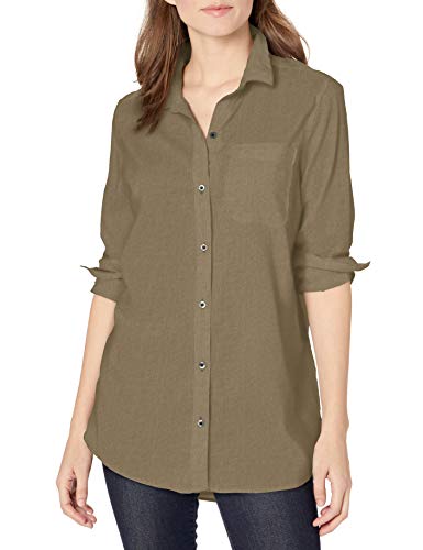 Amazon Brand - Goodthreads Women's Lightweight Poplin Long-Sleeve Oversized Boyfriend Shirt