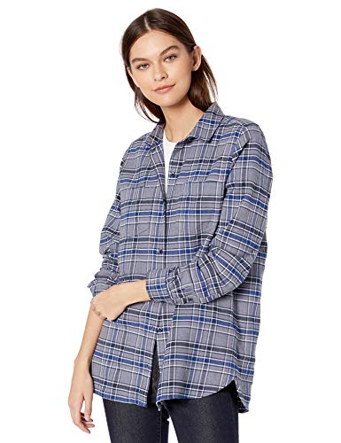 Amazon Brand - Goodthreads Women's Heavyweight Flannel Two-Pocket Relaxed Shirt