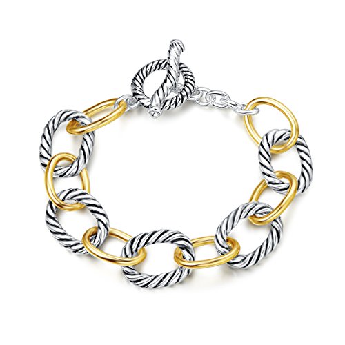 UNY Bracelet Designer Brand Inspired Antique Women Jewelry Cable Wire Vintage Valentine