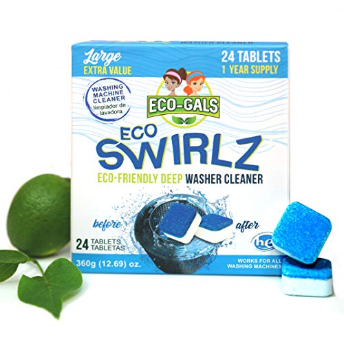 Book Cover Eco-Gals Eco Swirlz Washing Machine Cleaner, 24 Count