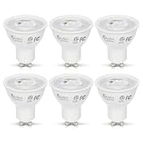 Simba Lighting LED GU10 5W ETL Listed Dimmable Spot Light Bulb (6 Pack) Halogen 50W Replacement MR16 Shape for Accent, Track Lighting, 38° Beam Angle, 120V, Twist-N-Lock Bipin Base, 5000K Daylight