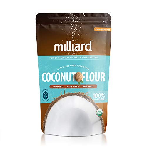 Book Cover Milliard Organic Coconut Flour (5 lb) Batch Tested Gluten-Free, Non-GMO and Vegan 100% Pure High Fiber