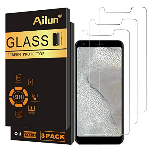 Book Cover AILUN Screen Protector for Google Pixel 3XL Lite,[3Pack],2.5D Edge Tempered Glass for Google Pixel 3XL Lite,Anti-Scratch,Case Friendly,Siania Retail Package