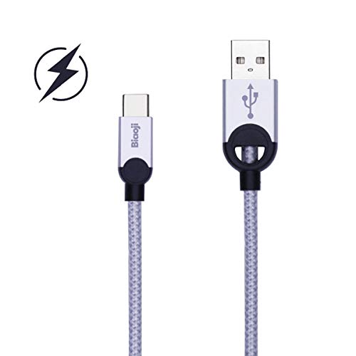 USB Type C Cable, Biaoji(3 FT) USB A 2.0 to USB-C Fast Charger Nylon Braided USB C Cable Compatible Samsung Galaxy S9 S8 Plus Note 9 8 (HLT2628T)