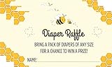 Mommy-to-Bee Diaper Raffle Cards - 24 Count - Bee Theme Baby Shower Game
