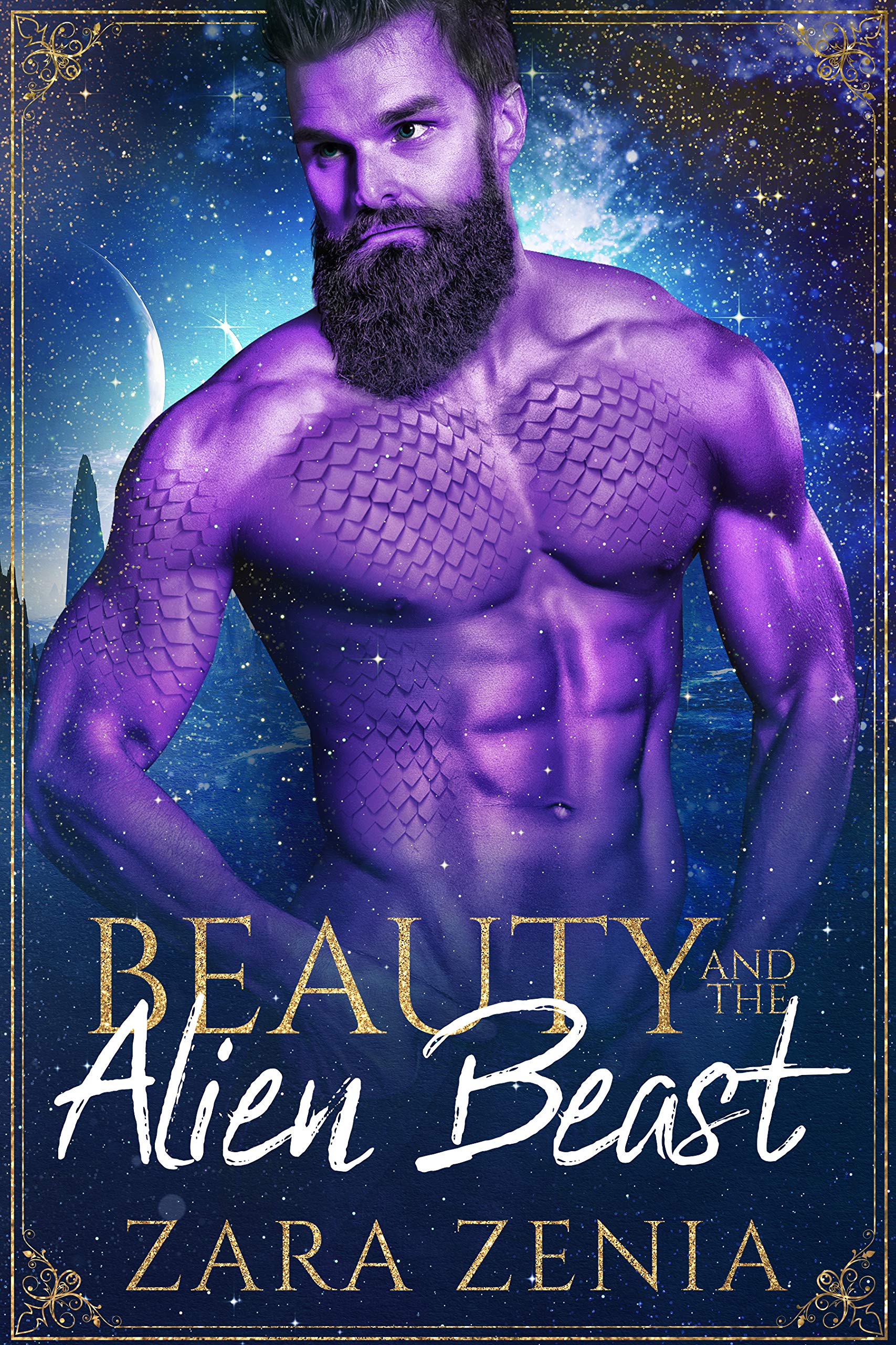 Book Cover Beauty And The Alien Beast: A Sci-Fi Alien Fairy Tale Romance (Trilyn Alien Fairy Tales Book 3)