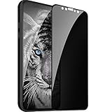 iPhone X XS Privacy Screen Protector - iPhone X XS Tempered Glass Screen Protector (5.8") Full Coverage Anti Spy 9H Hardness Glass Privacy Screen Protector for iPhone X