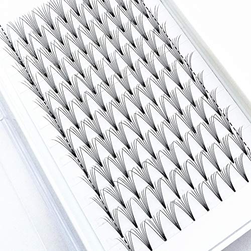 120pcs 8-18MM to choose 7D Volume Fans Eye Lashes Extensions Thickness 0.07mm, D Curl, Grafting Nature Long Individual False Eyelashes Makeup Black Soft Fake Eye Lashes Clusters (14MM)