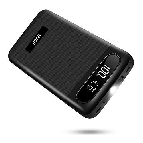 HuaF Power Bank Portable Charger 24000mAh Huge Capacity Battery Pack with 3 Inputs 2 Outputs Backup Battery Compatible Smart Devices Tablet Android Phone
