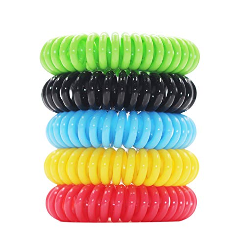 Vmini Mosquito Repellent Bracelet for Kids, Adults & Pets - 20 Pack Natural Plant Based Oil Mosquito Repellent Wristbands, Non Toxic Travel Insect Repellent Against Bugs, Pests, Waterproof