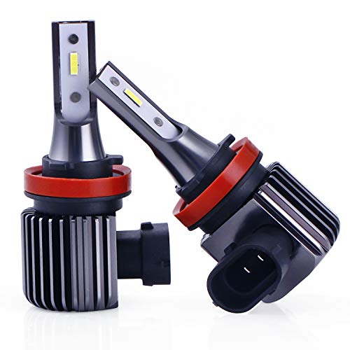 pensar Led Fog Light Bulb, H8 H11 Led Fog Lamp High Power Cool white 6000K (pack of 2)
