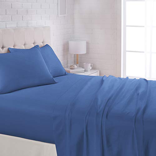 Book Cover AmazonBasics Lightweight Super Soft Easy Care Microfiber Sheet Set with 16