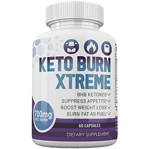Keto Burn Xtreme - BHB Ketones - Suppress Appetite - Boost Weight Loss - Burn Fat As Fuel - 700mg Keto Blend - 30 Day Supply