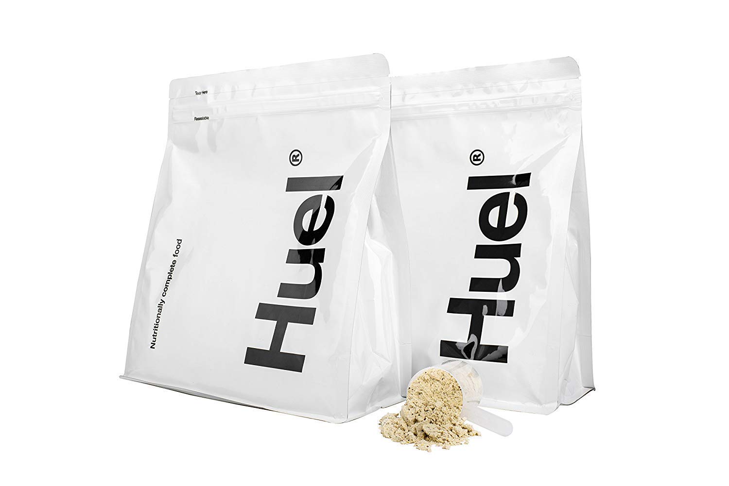 Huel Nutritionally Complete Food Powder - 100% Vegan Powdered Meal (2 Pouches - 7.7lb - 28 meals) (Chocolate)