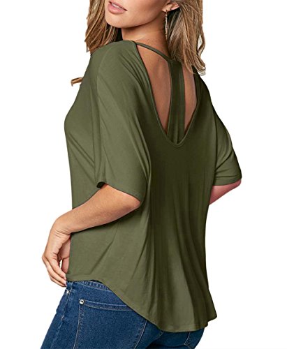 DREAGAL Women Summer Back Floral Printed Patchwork Round Neck Loose Fit Tunic Tank Top