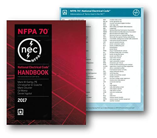 Book Cover NFPA 70 National Electrical Code, NEC, Handbook (Hardcover) 2017 Edition