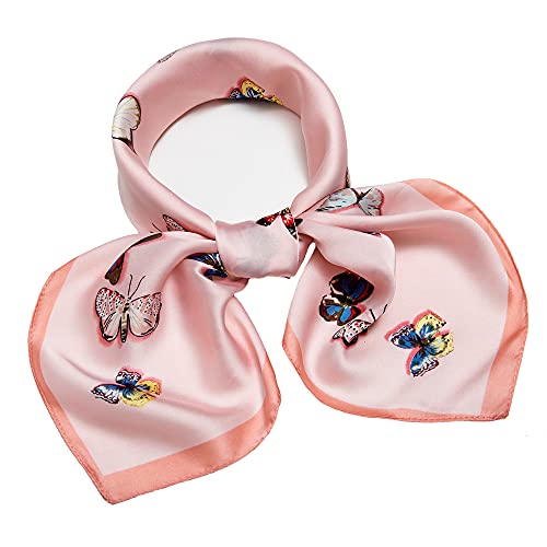 27 inch Silk Feeling Scarf Square Satin Head Scarf Fashion Neck Scarfs for Women