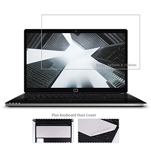 FORITO 15.6" Laptop Tempered Glass Screen Protector Compatible with 15.6" HP/DELL/Asus/Acer/Sony/Samsung/Lenovo/Toshiba/Razer Laptop with 16:9 Display, with Large Cleaning Cloth, Bubble Free