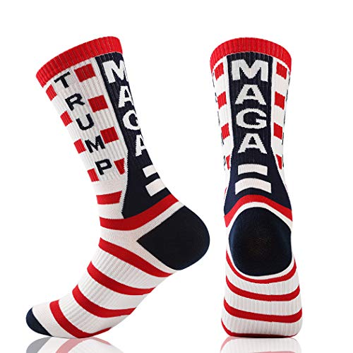 Trump Socks Make America Great Again Republican Socks Republican Gifts USA Socks (Red)