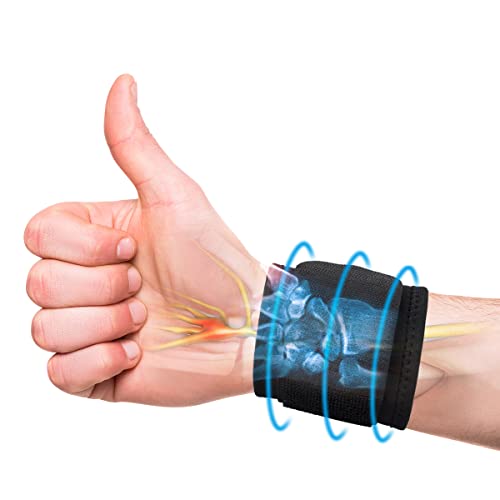 FENGJIDA Wrist Brace Carpal Tunnel - Adjustable Tennis Wrist Support for Arthritis and Tendinitis Pain Relief - Ergonomic Hand Wrist Wraps Compression Strap for Working Out Sport Weightlifting
