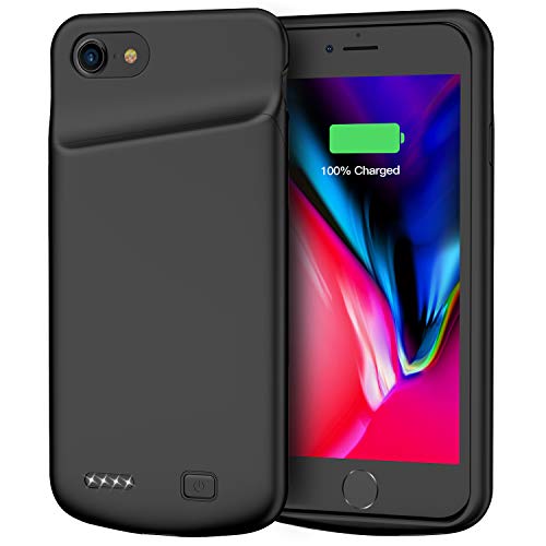 Battery Case for iPhone 7/8/SE 2nd Generation(2020), 4500mAh Portable Rechargeable Protective Charging Case for iPhone 7/8/SE 2020 (4.7 inch)-Black