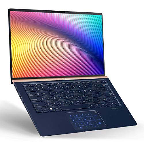 Book Cover ASUS ZenBook 13 Ultra-Slim Laptop 13.3â€ FHD WideView, 8th-Gen Intel Core i7-8565U Processor, 8GB LPDDR3, 512GB PCIe SSD, Backlit KB, NumberPad, Military-Grade, Windows 10 - UX333FA-AB77 Royal Blue