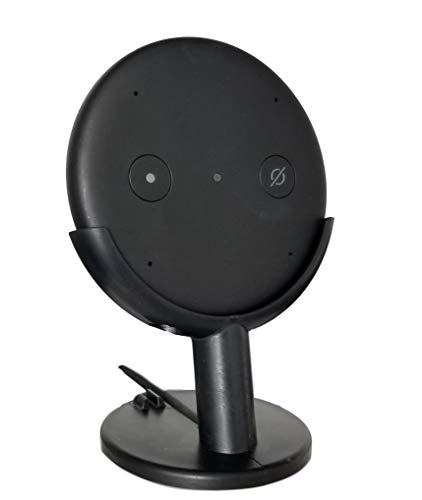 Book Cover Dot Genie Echo Input Mount Stand Pedestal for Home Theater. Improves Microphone Response. Improves Visibility. Improves Appearance (Black)