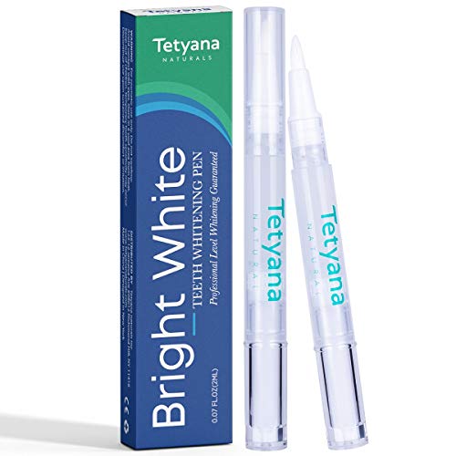 Tetyana naturals Teeth Whitening Pen, 20+ Uses, Effective, Painless, No Sensitivity, Travel-Friendly, Easy to Use, Beautiful White Smile, Natural Mint Flavor (2 Pack)