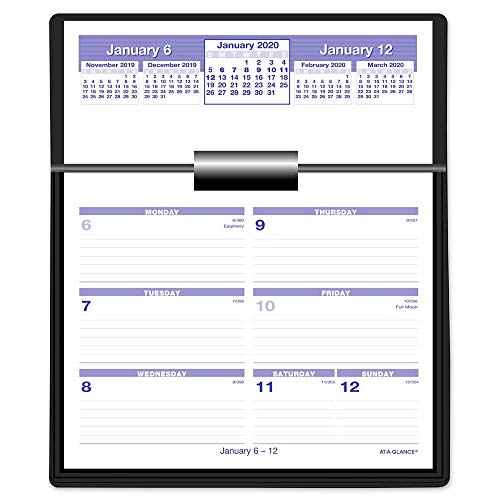 Book Cover AT-A-GLANCE 2020 Weekly Desk Calendar Refill, 5-5/8