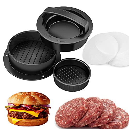 Amy Non Stick Burger Press Different Size Patty Molds and Non Sticking Coating Easy to UseWorks Best for Stuffed Burgers Sliders Regular Beef Burger Essential Kitchen & Grilling Accessories