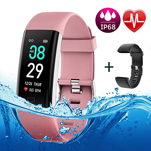 BETIMESYU Fitness Tracker Waterproof Activity Tracker with Heart Rate Blood Pressure Blood Oxygen Monitor Step Counter Calorie Counter Pedometer Activity Smart Watch for Men Women Kids