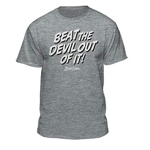 Teelocity Bob Ross Beat The Devil Out of it Graphic T-Shirt