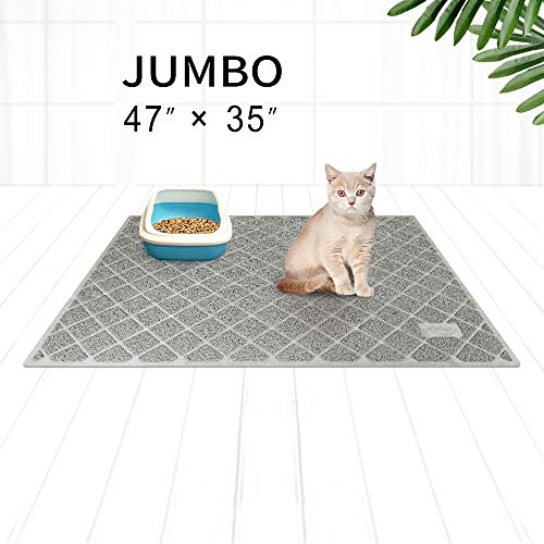 Book Cover Niubya Premium Cat Litter Mat, XL Jumbo Size 47