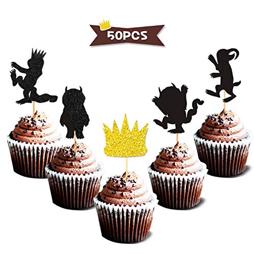 Levfla 50PCS Glitter Where The Wild Things