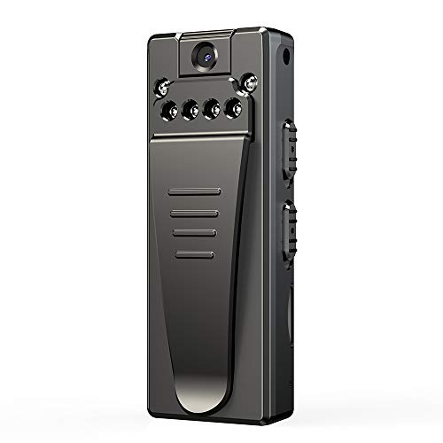 DEXILIO Mini Camera,1080p Small Wearable Body Camera with Clip/Motion Detection,Micro Security Surveillance Hidden Nanny Camera for Home and Office (with 32GB Card)